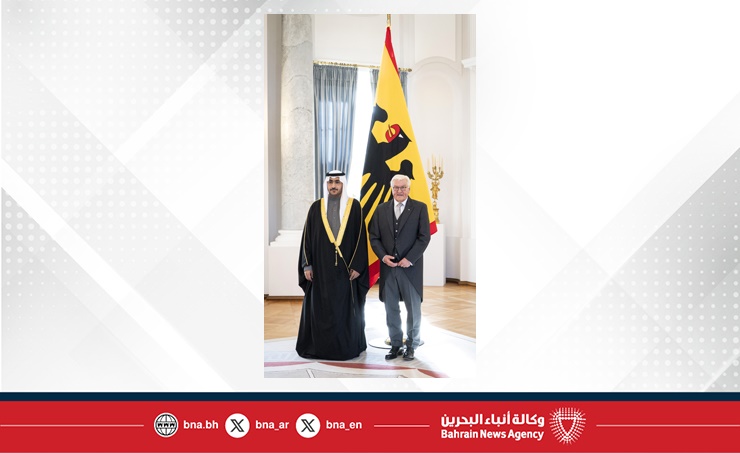 رئيس جمهورية ألمانيا الاتحادية يتسلم أوراق اعتماد سفير مملكة البحرين في برلين